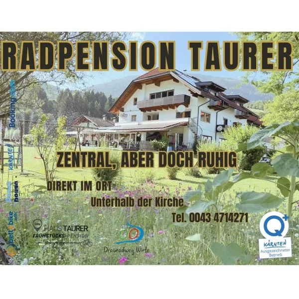 Viesnīca Frühstücks-Radpension Taurer-Thoman pilsētā Dellach im Drautal