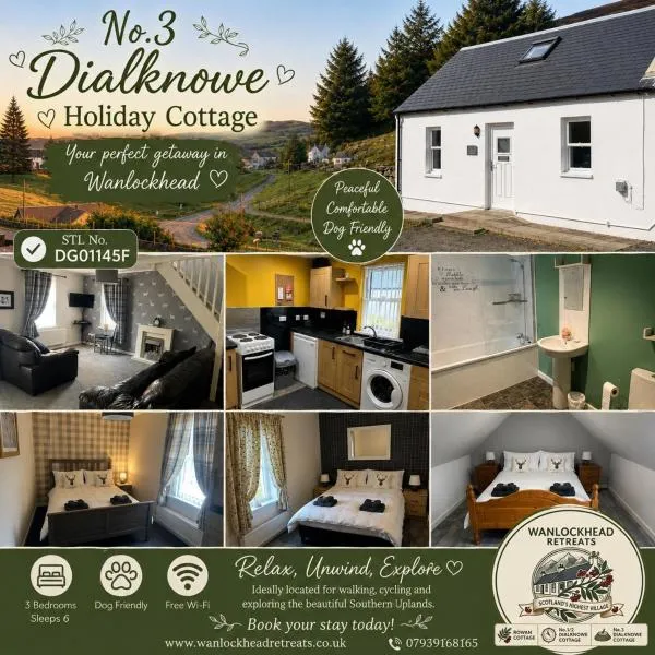 3 Dialknowe Holiday Cottage - Wanlockhead - 3 Bedrooms, hotel u gradu 'Wanlockhead'