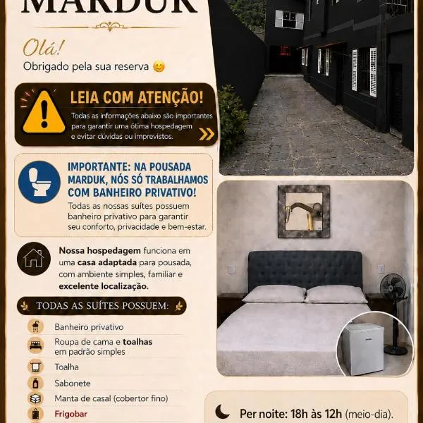 Pousada Marduk Todas as Suítes com banheiro privativo Excelente localização, מלון בטרסופוליס