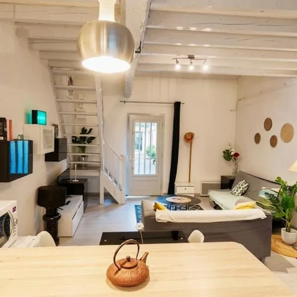 Cosy Lotus Quartz T2 - Centre - Place du Forail - Balcon et Parking gratuit dans la rue, hotel sa Pau