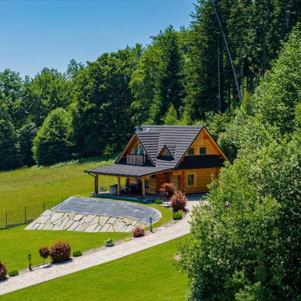 Zielone Wzgórze - Domek pod lasem z widokiem na Gorce, hotel sa Mszana Dolna