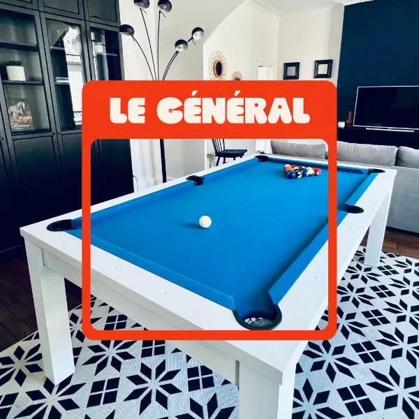 "Le Général" Appartement prestige proche gare, haut-de-gamme, avec billard et parking privé, hotel in Nevers