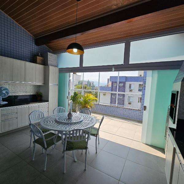 Cobertura Duplex, AC, churrasqueira privativa, piscina vista mar, no Itaguá em Ubatuba, RECANTO 48