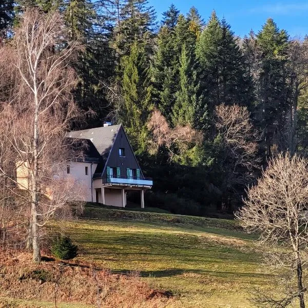 Chalet douillet avec vue panoramique à Kruth、Kruthのホテル