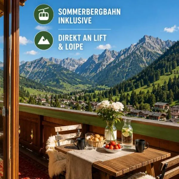 Ferienwohnungen Tannheim - bei Martina Fügenschuh - Sommerbergbahn inklusive - ruhige Lage direkt an Lift & Loipe, hotel Tannheimben