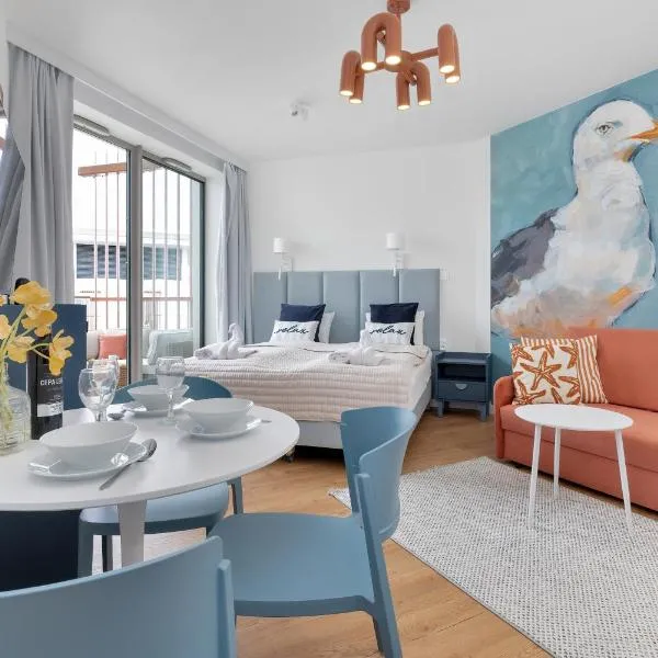 PINEA STUDIO APARTMENT with sea view with free entrance to swimming pool, sauna and jacuzzi, hotel u gradu Pobijerovo
