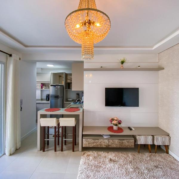 Praia de Palmas - 100m do Mar - Apto Climatizado e Residencial com Piscina - 0104