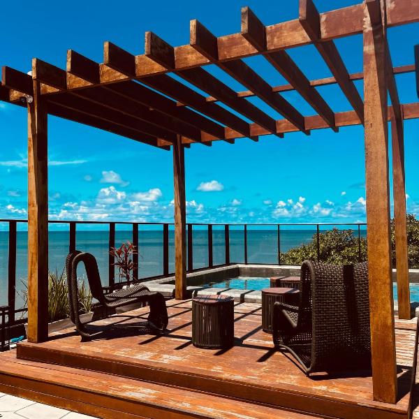 Studio Premium Pé na Areia - Vista Mar da Cama & Rooftop