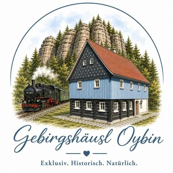 쿠로르트 오이빈에 위치한 호텔 Oberlausitzer Ferienhaus mit Sauna -Gebirgshäusl Oybin- Zittauer Gebirge