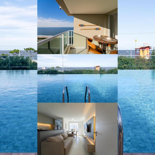 Aptos Pé na Areia Condomínio Resort Completo com Piscina Sala de Jogos, Brinquedoteca, Playground e Portaria 24H 2 Quartos com Ar-Condicionado, Churrasqueira Privativa Reserve Agora e Viva essa Experiência