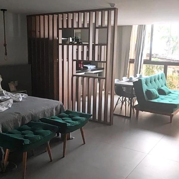 Flat 105-FM20 com vista para o mar em Cabo Branco
