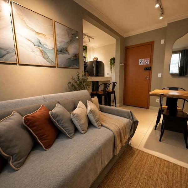 Flats Praia Uberlandia - Apt próximo ao Praia Clube - Area de lazer com Portaria 24 horas, piscina, academia, brinquedoteca, churrasqueira e áreas verdes para caminhadas - Foto 3