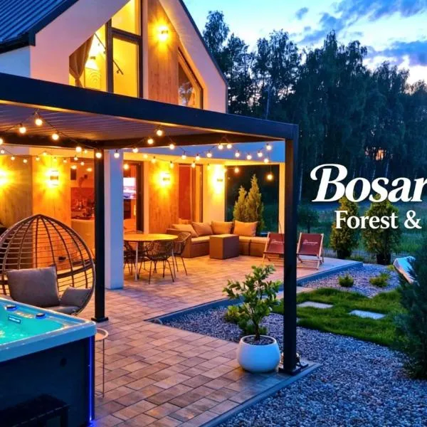 Bosarosa Forest & Lake Villa z jacuzzi wanna SPA, hotel di Laski Małe