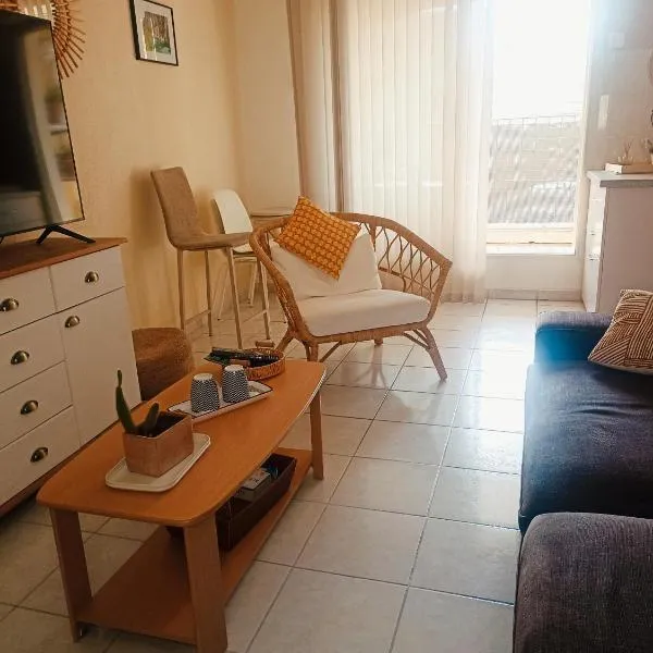 Mauguio-Carnon Apt T2 Tout Confort, Spacieux, Lumineux, Clim, Wifi, Balcon, parking privé, 15 mn des plages, de Montpellier، فندق في موجيو