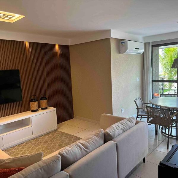 Lindo Flat Térreo 3 quartos Na Beira Mar Porto de Galinhas