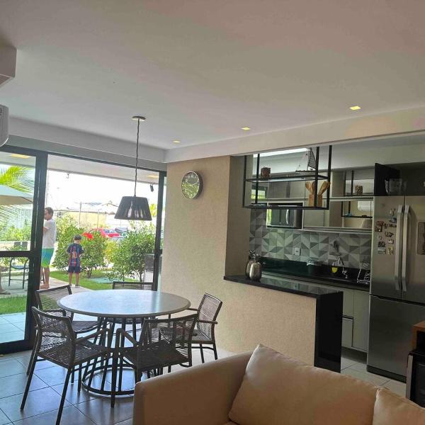 Lindo Flat Térreo 3 quartos Na Beira Mar Porto de Galinhas - Foto 5