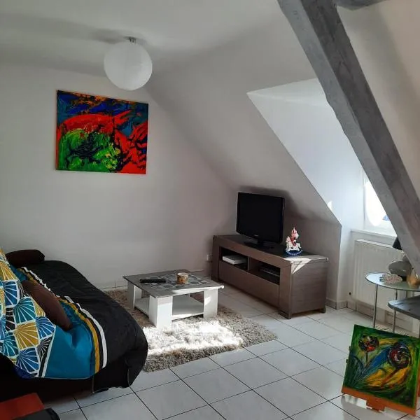 Appartement spacieux à Ingersheim avec vue sur jardin, 100 m²: Ingersheim şehrinde bir otel