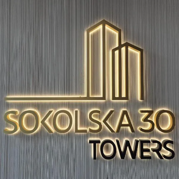 SOKOLSKA 30 TOWERS apartments - KLIMATYZACJA- LUX- PARKING- SAUNA- GYM -and the BEST VIEW, hotel i Katowice