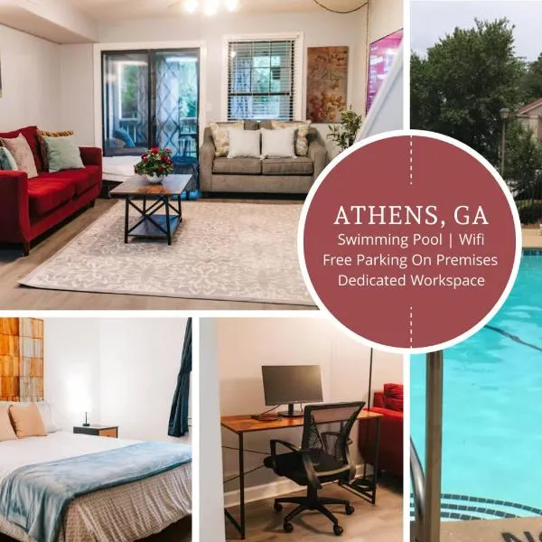 3-Bed Athens Getaway right near UGA with Pool and Parking and SmartTV, hotel ad Athens