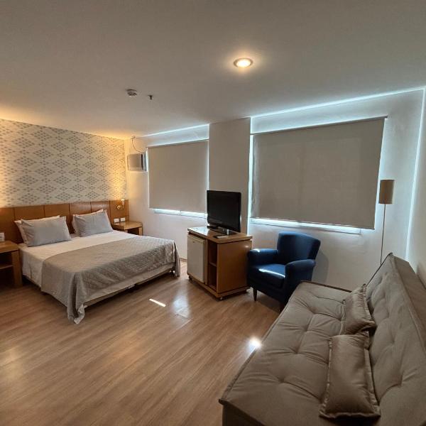 Hotel Vila Olimpia Itaim com garagem grátis e ar cond 2103