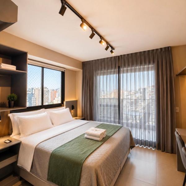 Studio 2209 B Moderno Com Vista Deslumbrante, Nubank Parque a Pé