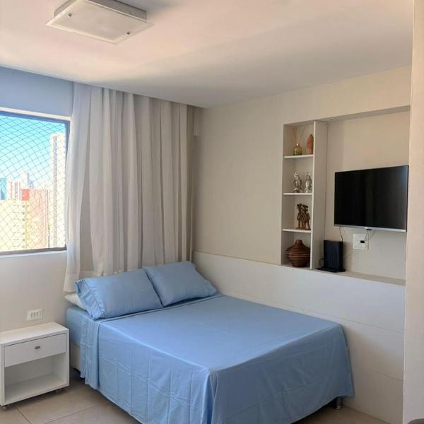 Flat Completo para 4 pessoas - 5 min Aeroporto Praia Shopping