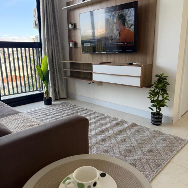 Charmoso apartamento disponível no ai r bn b com garagem a 5 min dos Freeshops - Foto 5