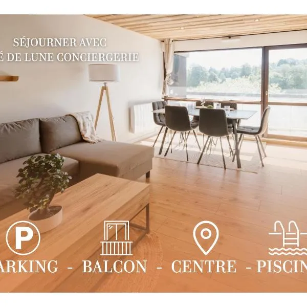 Le Nid Cozy - Appart avec Piscine, Terrain de Tenis et Balcon, Hotel in Métabief