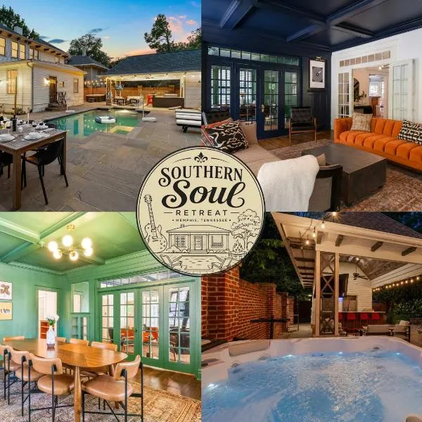 Pool Outdoor TV Fire Pit Game Room, hotel Memphisben