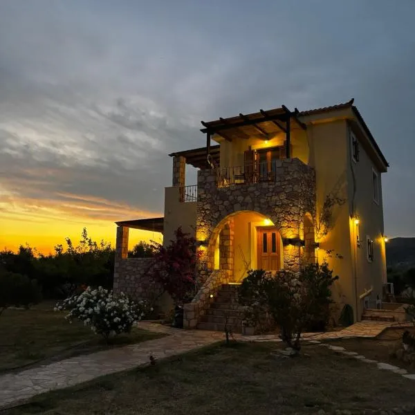 "Villa Othon-Leni" - Panoramic Sea View & Traditional Luxury, hotel di Paralia Demonias