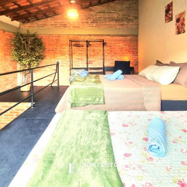 Loft aconchegante no Centro, c/Wi-Fi e garagem