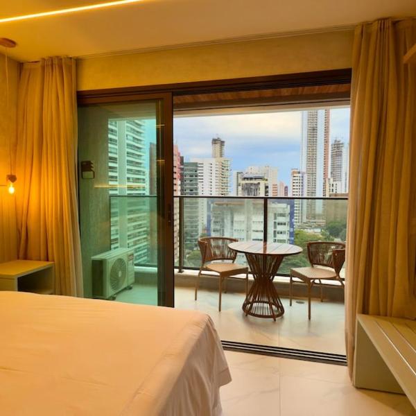 Studio Próximo à Beira-Mar Rooftop & Restaurante no Meireles