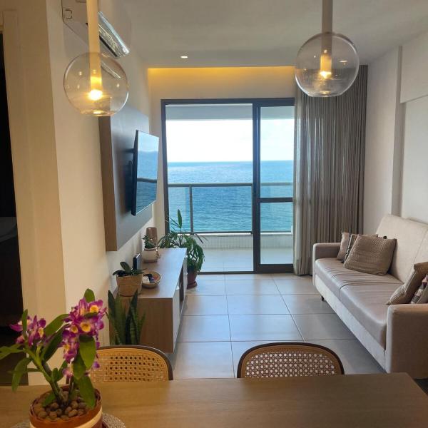 Brisamar Barra com vista mar, piscina e academia