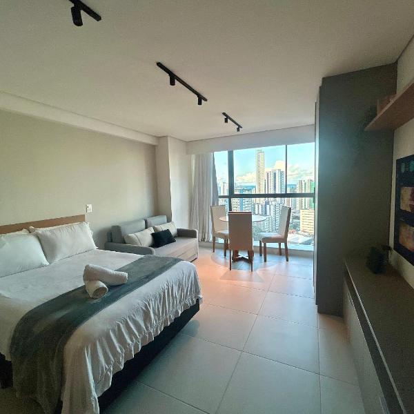 Studio luxo em Boa Viagem, Recife | Rooftop 360°