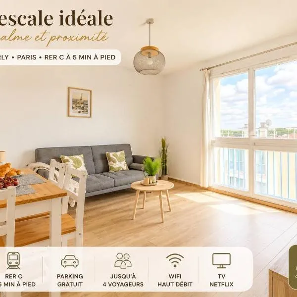 L'Escale d'Orly T2 4 people, Airport and Paris 20 min, hotel sa Orly