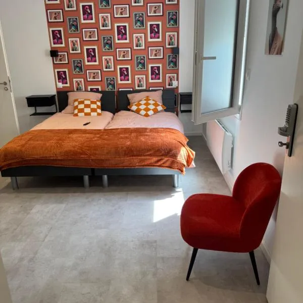 Appart orange 25 m2 neuf RDC, hotel i Sainte-Marie-aux-Chênes