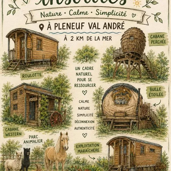 hébergement insolite, hotel a Pléneuf-Val-André