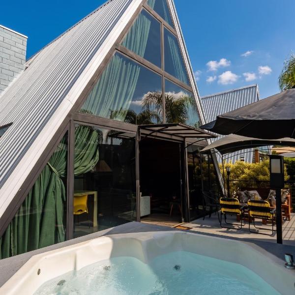 Chalé Verde Mata com jacuzzi privativa em Bonito - Mato Grosso do Sul