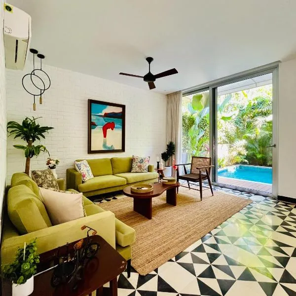 SolVanya by evaddo 2BHK Luxury Villa with Private Pool in Siolim，西奧利姆的飯店