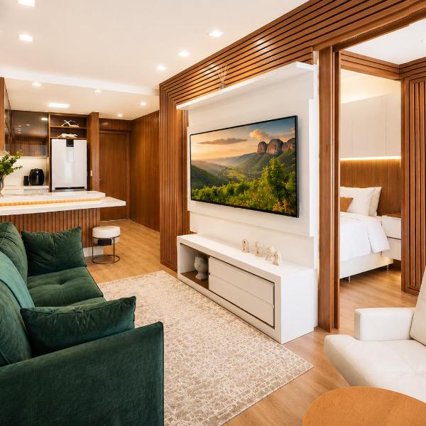 Studios Vita Boulevard Premium - 600 m da Rua Coberta - Centro de Gramado