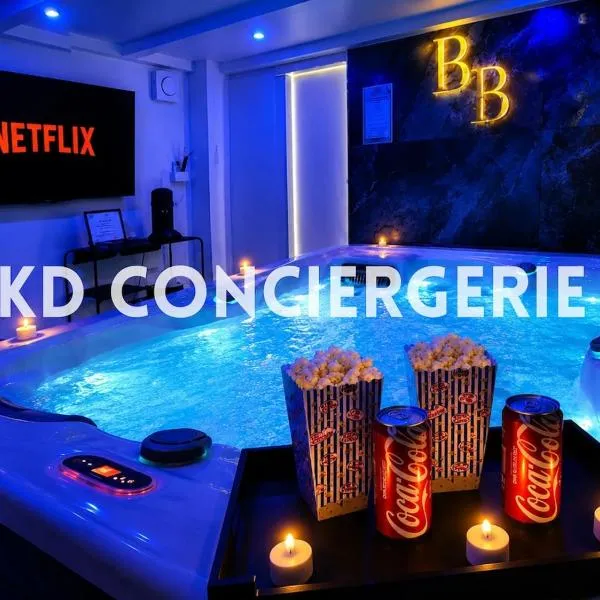"LA BULLE BLEUE" - Espace détente cosy avec jacuzzi et grand écran, hotel v destinaci Port-de-Bouc