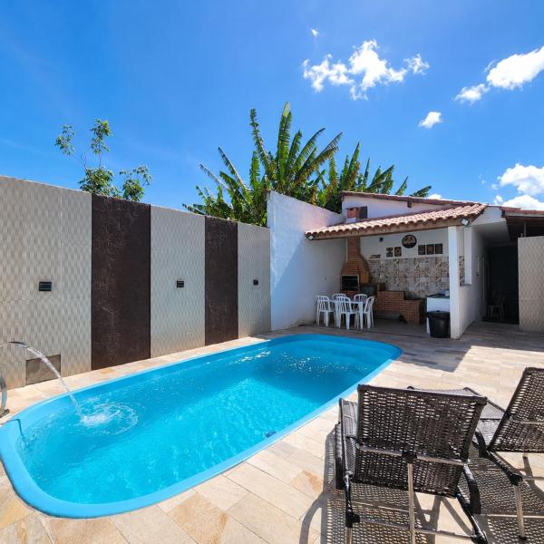 Casa térrea, 3qtos, piscina e Ar Praia das Palmeiras