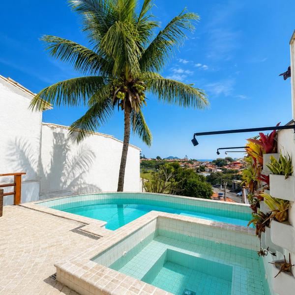 Casa com Piscina e Vista Praia da Armação! BZ107