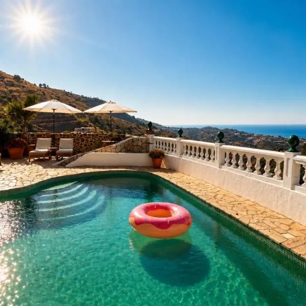 El Cocodrilo - Heated Pool, Sea view , 10 min to beach – hotel w mieście Algarrobo