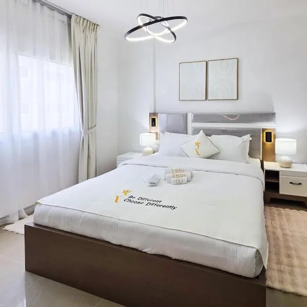Balcony 1BR Retreat - Stylish Dining Escape, hotel v destinaci Abu Dhabi