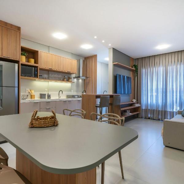 A87 - Areias de Bombas - Apartamento 302 Bl 02 - Praia de Bombas, pertinho do mar - Condomínio com Piscina. - Foto 5