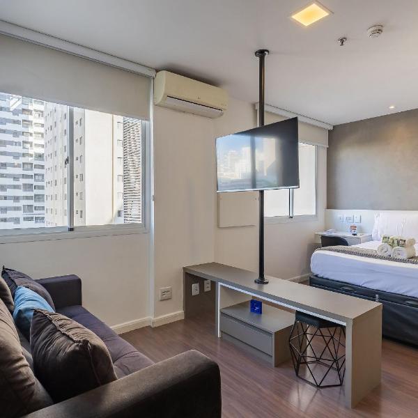 Flat moderno em hotel na Vila Olímpia com vaga - Foto 2