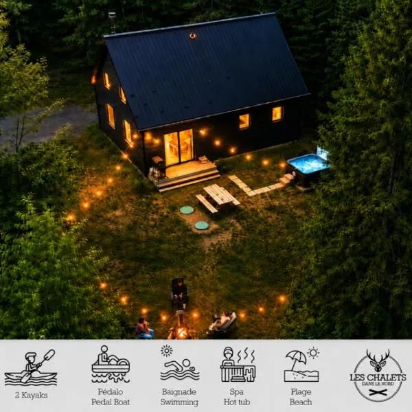 Le2089 - Spa et plage - Les chalets dans le nord, hotel in Sainte-Lucie-de-Doncaster