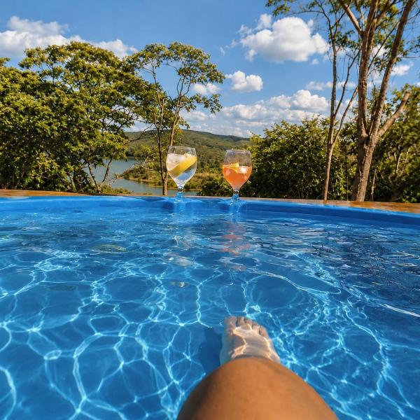 Chalé com Jacuzzi Vista do Lago - Foto 4