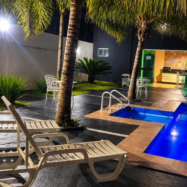 Casa Total Com Ofurô Quente 2 Piscinas Sinuca Roupa de Cama Aceitamos Pet